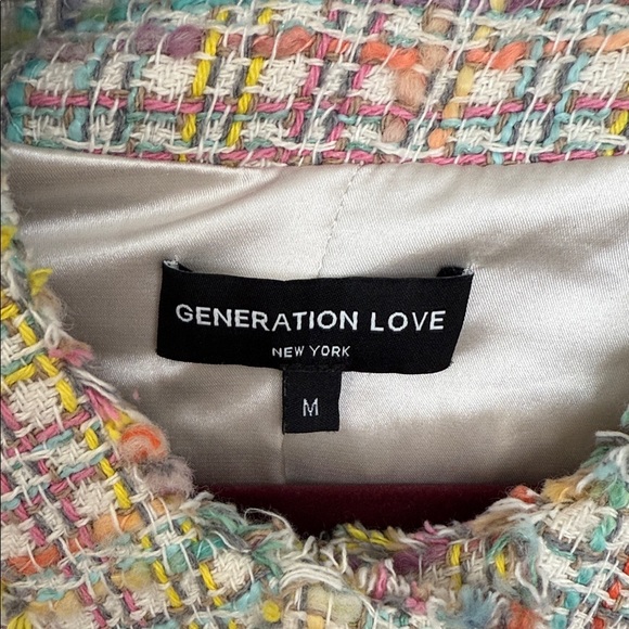 Generation Love Pastel Tweed Blazer-M - Picture 8 of 14